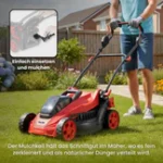 Akku-Rasenmäher   mit   Mulchfunktion   und   2x   Akku – Bild 4