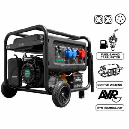 Stromerzeuger 8.5kW D'Orly DO8500E Benzin-Notstromaggregat 500cc - 2x 230V & 1x 400V - RATO-Motor