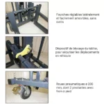 Geländestapler – Max. Hubhöhe 840 mm – Max. Tragfähigkeit 250 kg – Bild 4