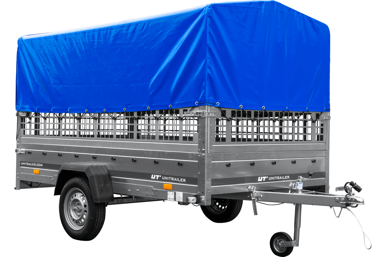 ger_pl_Autotransportanhanger-auf-Blattfedern-264×150-UNITRAILER-GARDEN-265-R-KIPP-mit-Gitterwanden-H-800-Rahmen-und-blauer-Plane-15959_13.png Autotransportanhänger auf Blattfedern 264×150 UNITRAILER GARDEN 265/R KIPP mit Gitterwänden, H-800 Rahmen – Bild 1