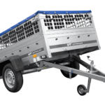 Einachsanhänger 200×125 UNITRAILER GARDEN 201 KIPP mit Gitterseitenwänden