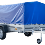 Einachsanhänger mit Blattfedern 264×125 UNITRAILER GARDEN 264/R KIPP mit H-800-Rahmen