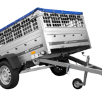 PKW-Anhänger auf Federn 200×125 UNITRAILER GARDEN 201/R KIPP mit Gitterwänden, H-0-Rahmen