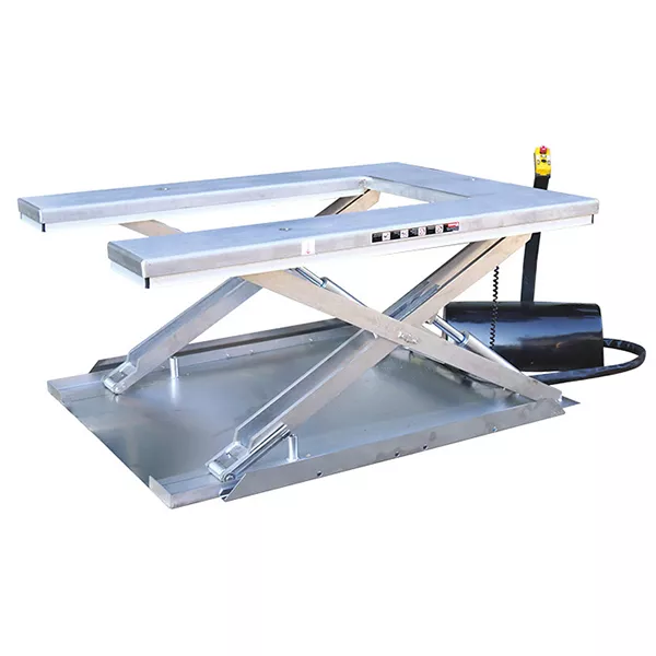 i1 Edelstahl-Hubtisch – U-Plattform – Max. Tragfähigkeit 600 kg – Bild 1