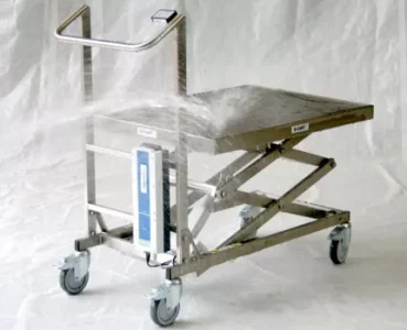 Elektrischer Edelstahl-Hubtisch – Edelstahl-Plattform – Max. Tragfähigkeit 100 kg – Bild 6