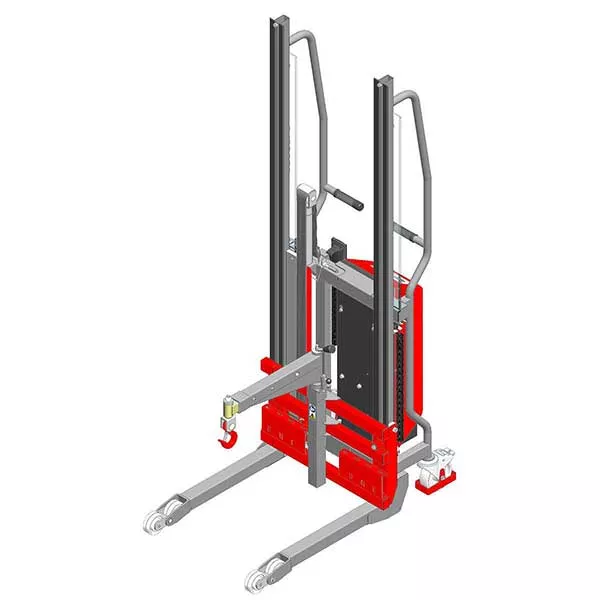 p1 Halbelektrischer Stapler mit Ausleger – Max. Hubhöhe 1400 mm – Max. Tragfähigkeit 150 kg – Bild 1
