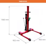 Fassheber-Stapler für unebenes Gelände – Max. Hubhöhe 805 mm – Max. Tragfähigkeit 300 kg – Bild 2