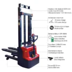 Elektrischer Stapler – Max. Hubhöhe 3514 mm – Max. Tragfähigkeit 1200 kg – Bild 3