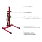 Fassheber-Stapler für unebenes Gelände – Max. Hubhöhe 805 mm – Max. Tragfähigkeit 300 kg – Bild 3