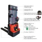 Elektrischer Wiegestapler – Max. Hubhöhe 3514 mm – Max. Tragfähigkeit 1200 kg – Bild 3