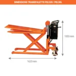 Elektrischer Hochhubwagen – Hohe Stabilität – Max. Tragfähigkeit 500 oder 1000 kg – Bild 2