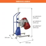 Halbelektrischer Fasswender-Stapler – Max. Hubhöhe 2035 mm – Max. Tragfähigkeit 150 kg – Bild 2