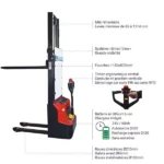 Elektrischer Stapler – Max. Hubhöhe 1514 mm – Max. Tragfähigkeit 1200 kg – Bild 3