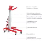 Manueller Hochhubstapler – Hubhöhe 5,00 m – Max. Tragfähigkeit 300 kg – Bild 3